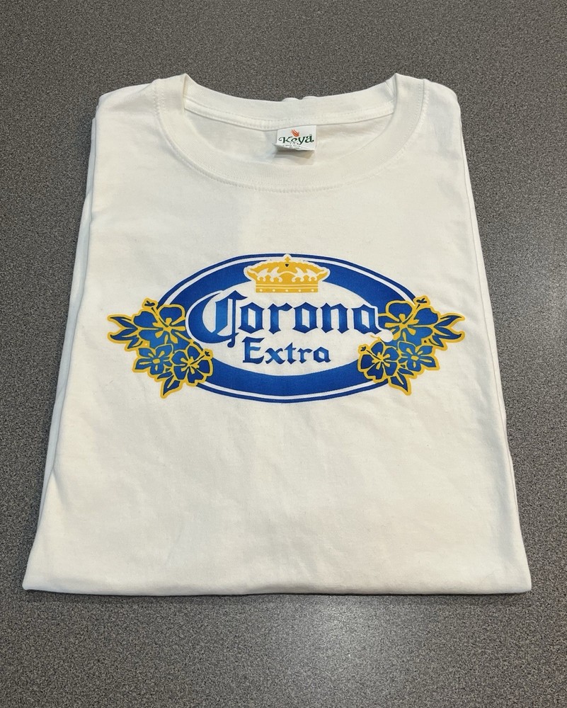 Vintage 2000's Corona Extra Logo Beer White T-Shirt XL - 100% Cotton