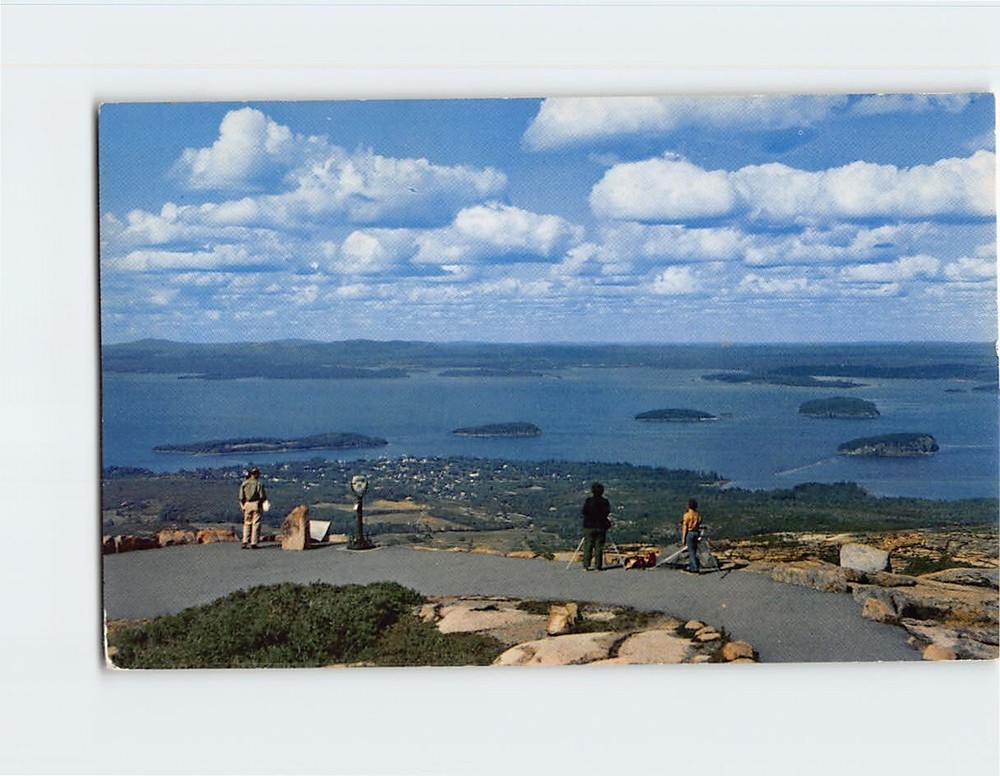 Postcard Bar Harbor And The Porcupine Islands Acadia National Park Maine USA-image