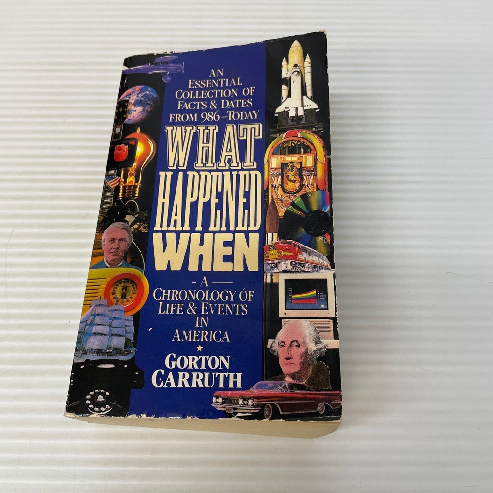 What Happened When History Paperback Book by Gorton Carruth Signet Books 1991