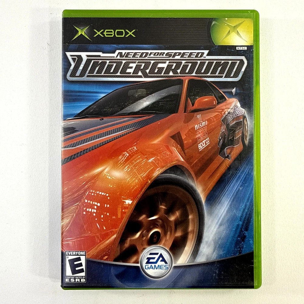 Need for Speed Underground OG Xbox CIB Complete in Box Tested Manual EA Classic