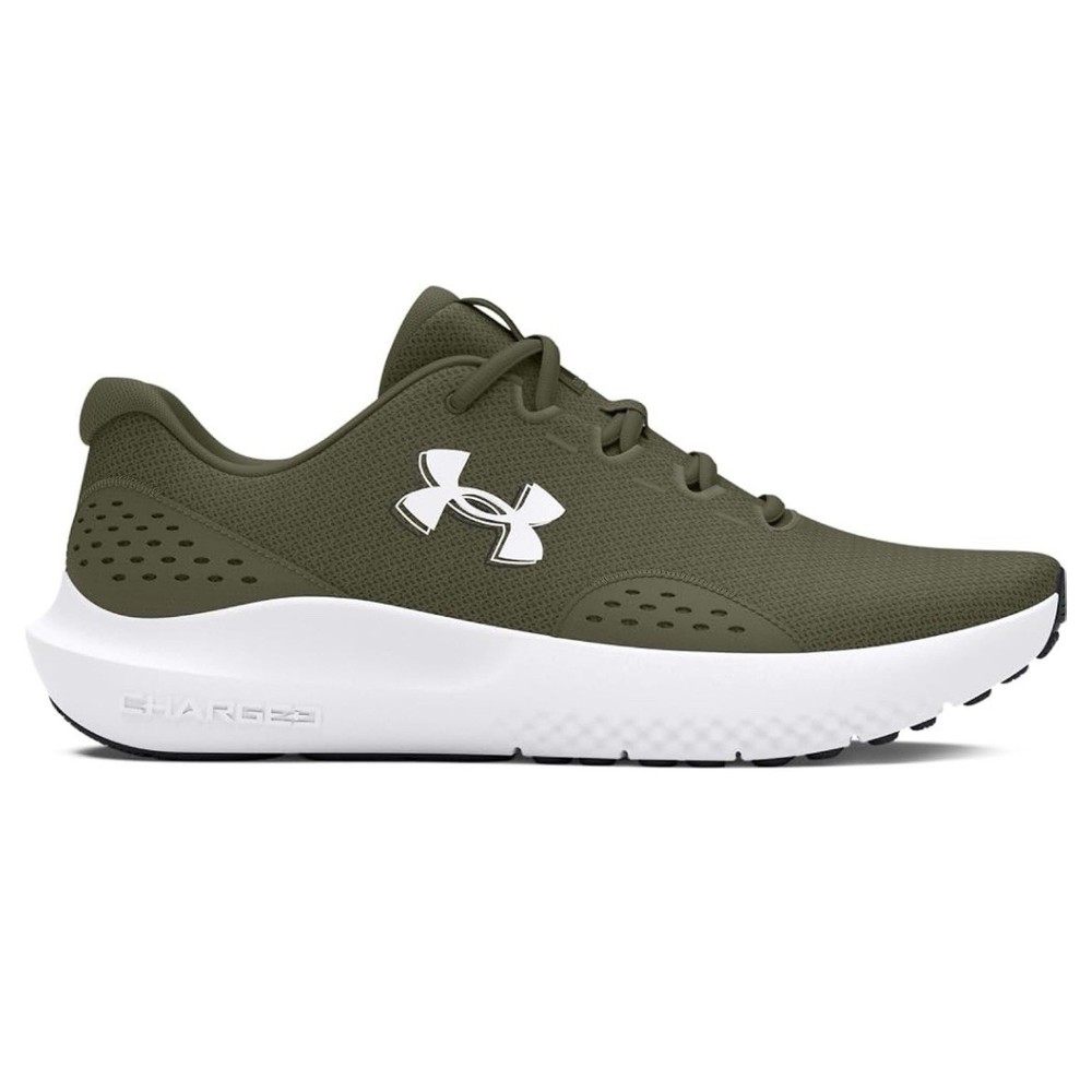 Under Armour Charged Edge 4E Extra Wide Green Mens Running Shoes Size 9
