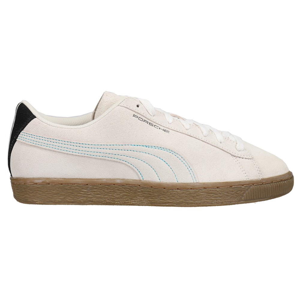 PUMA Porsche Legacy X Suede Lace Up  Mens Off White Sneakers Casual Shoes 306983
