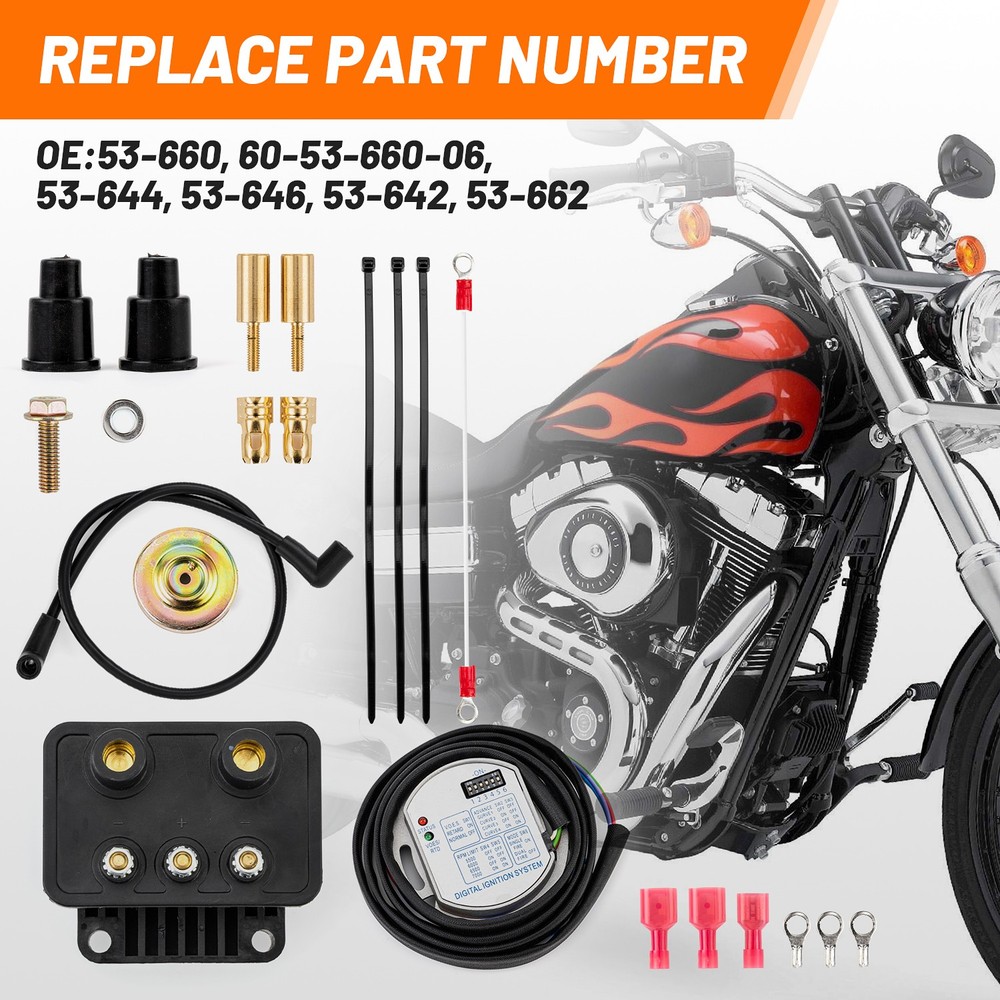 53-660 Ultima Single Fire Programmable Ignition Kit For Big Twin Evo & XL 53-644