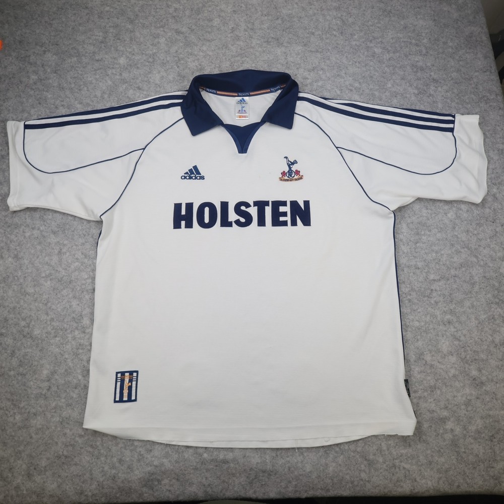 Vintage Tottenham Hotspur Shirt Extra Large White Home Kit 1999 2001 Jersey