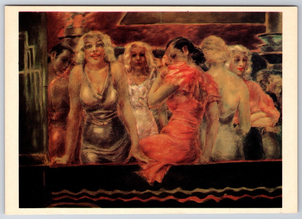 Ten Cents A Dance Reginald Marsh 1984 Whitney Museum of American Art Postcard