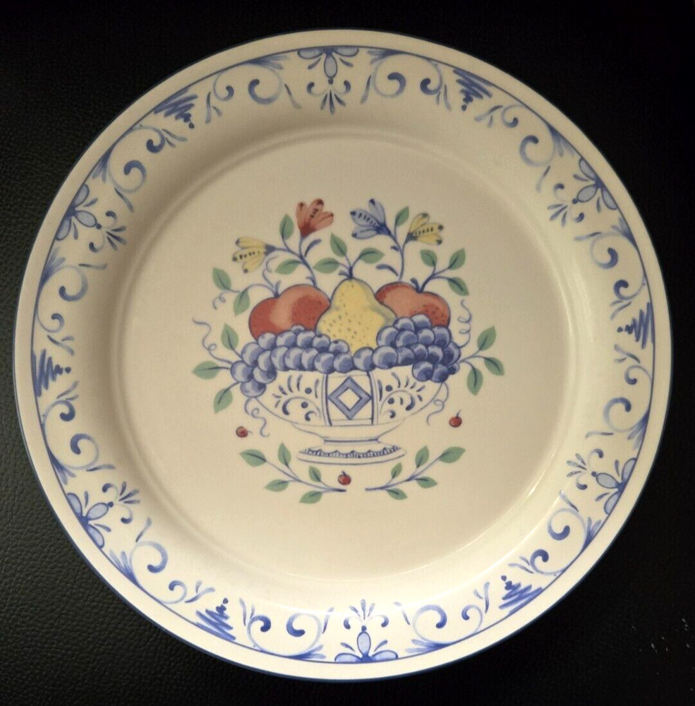 Set Of 2 Lenox Chinastone Country Fruit Dinner Plates 10 3/4