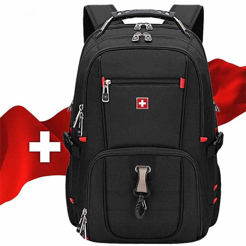 Waterproof Men's Backpack Laptop Backpacks School Travel Bags Swiss-style New