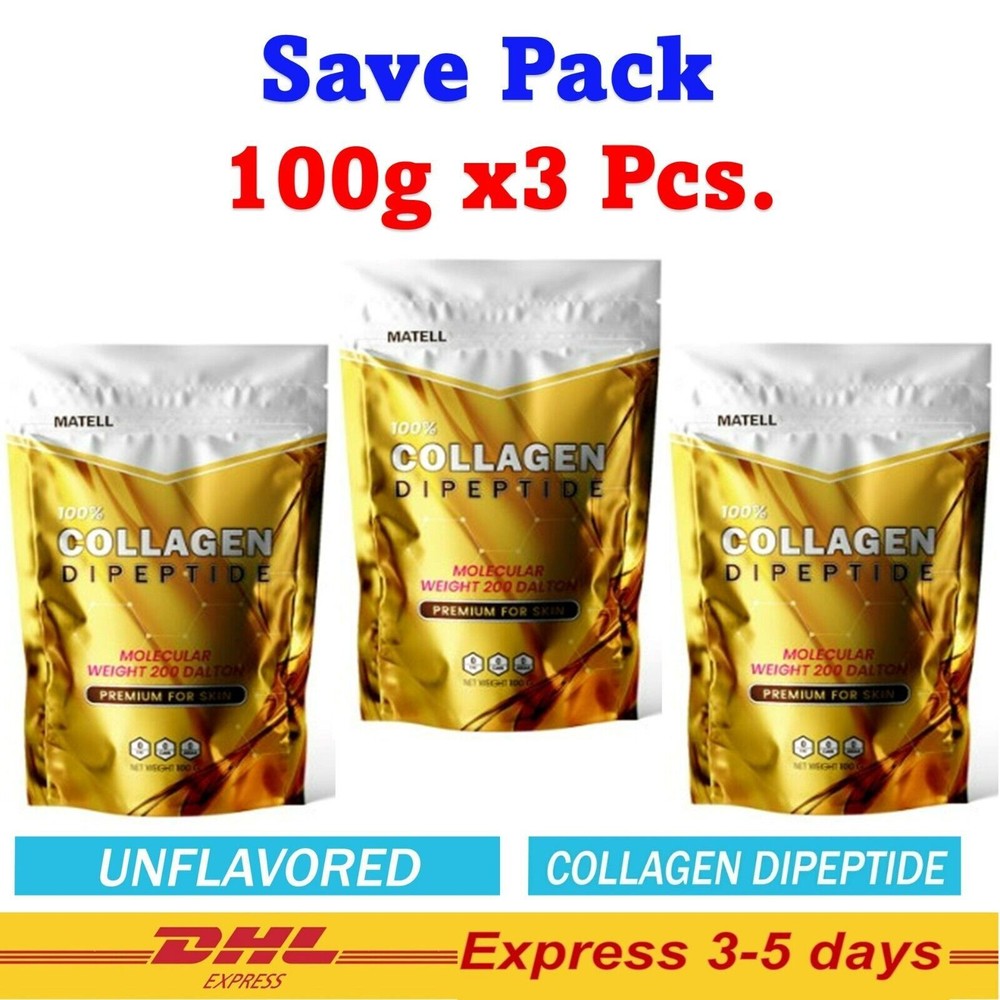 3x100g MATTELL Collagen Dipeptide Premium Japan for Youthful Skin  