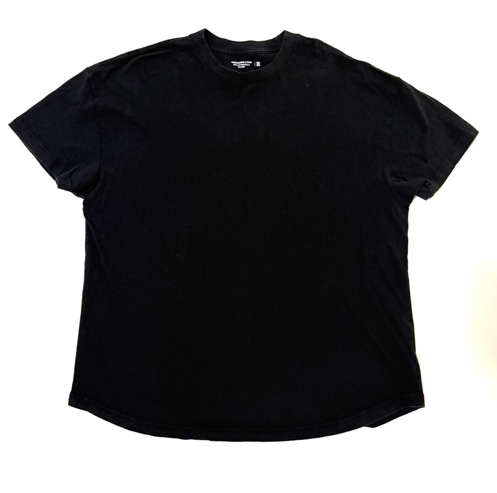 Abercrombie & Fitch Men’s XXL Black Short Sleeve Crew Neck tShirt Classic Cotton