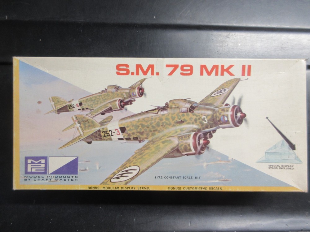 MPC 1/72 SAVOIA-MARCHETTI SM-79 SPARVIERO  #1101-100  vintage