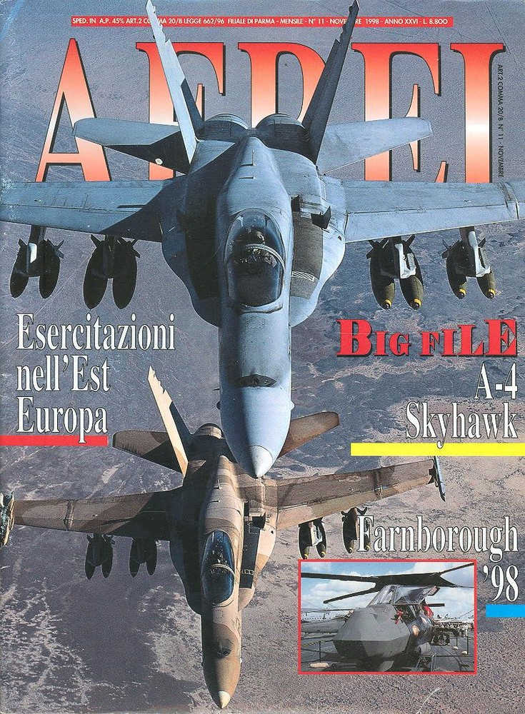 Aerei Nov 98 Usmcr_Nato Awacs_C-135C Speckled Trout_A-4 Skyhawk_Falklands Super