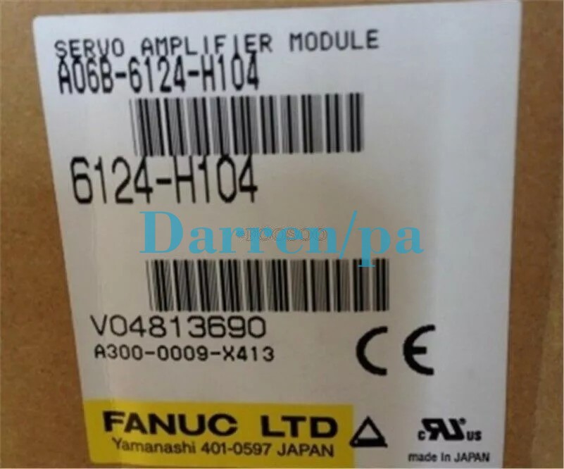 1PCS New In Box For FANUC A06B-6124-H104 Servo Amplifier One year warranty