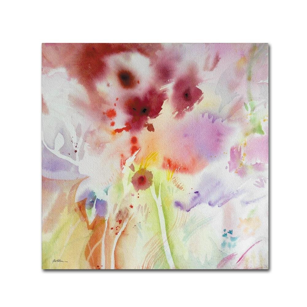Garden Impressions 3 by Sheila Golden, 18x18-Inch Canvas Wall Art