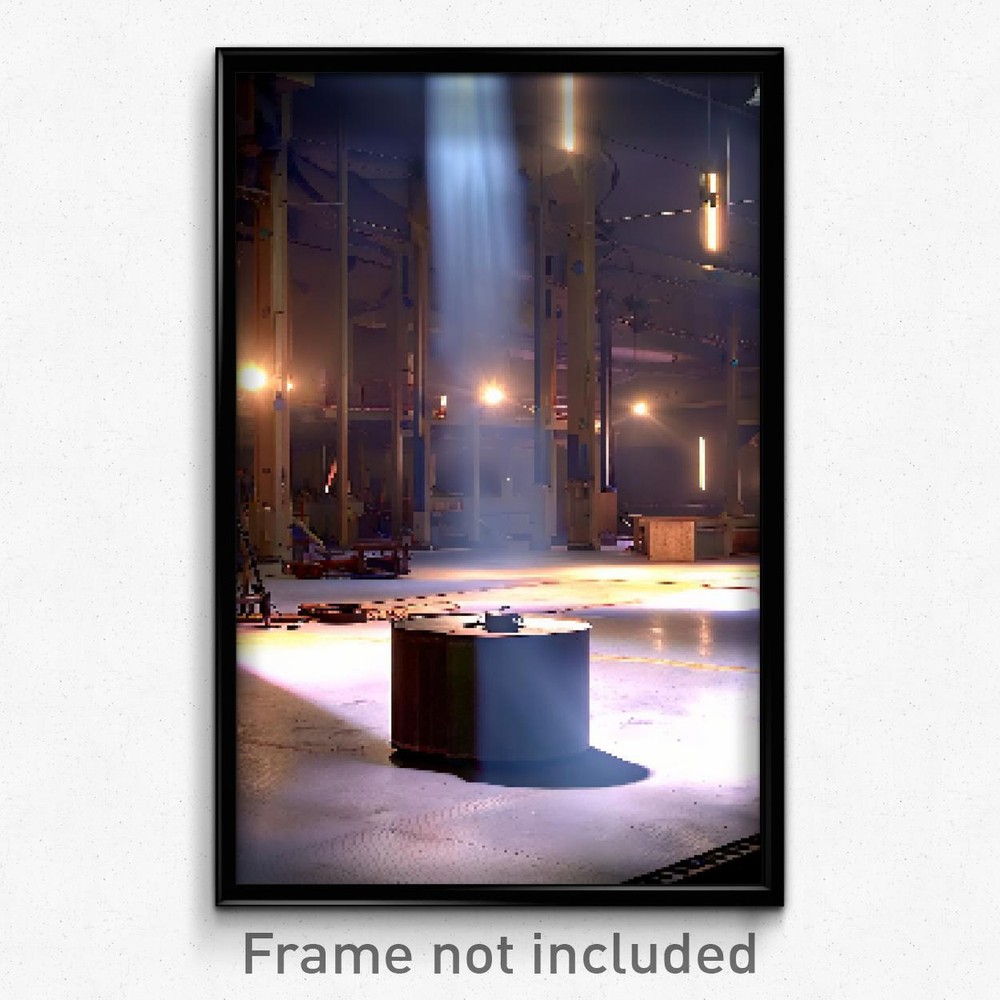 Pixel Art Poster - Empty Forgeworks (8 Bit Psychedelic Trippy Video Game Print)