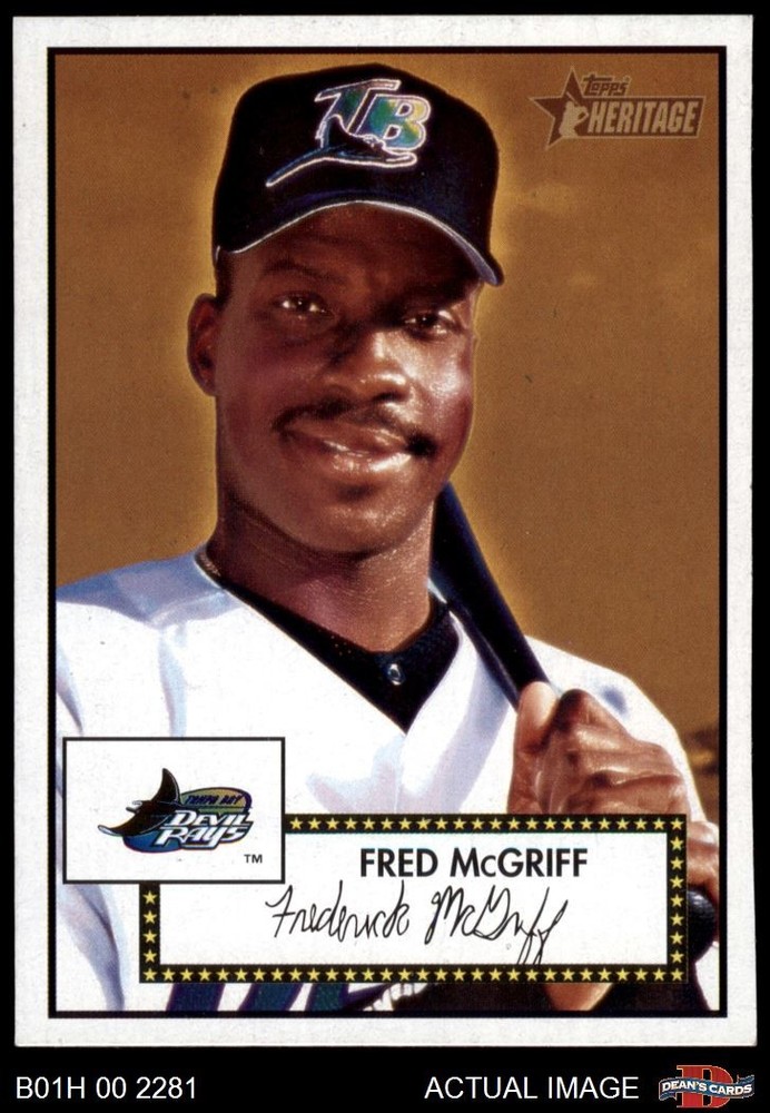 2001 Topps Heritage #131 Fred McGriff Rays HOF 8 - NM/MT