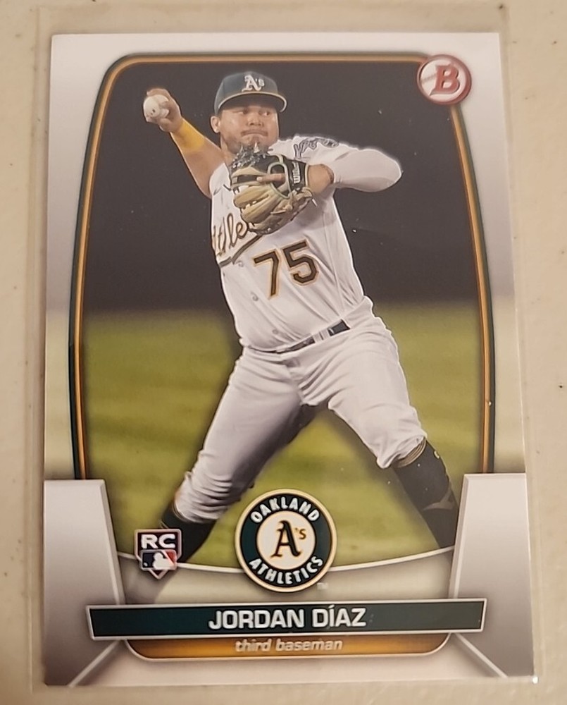 Jordan Diaz 2023 #61 - (RC) Rookie Card - Topps Bowman Draft - Oakland Athletics