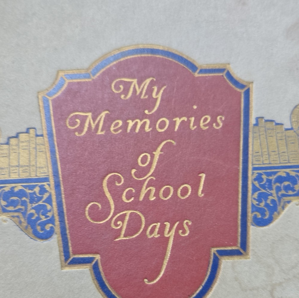 Antique 1929 Washington DC School Scrapbook Hine Jr High Elizabeth Keim Ephemera