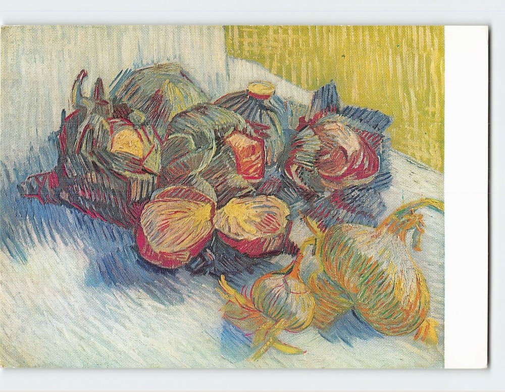 Postcard Onions & Cabbages Painting by Vincent van Gogh