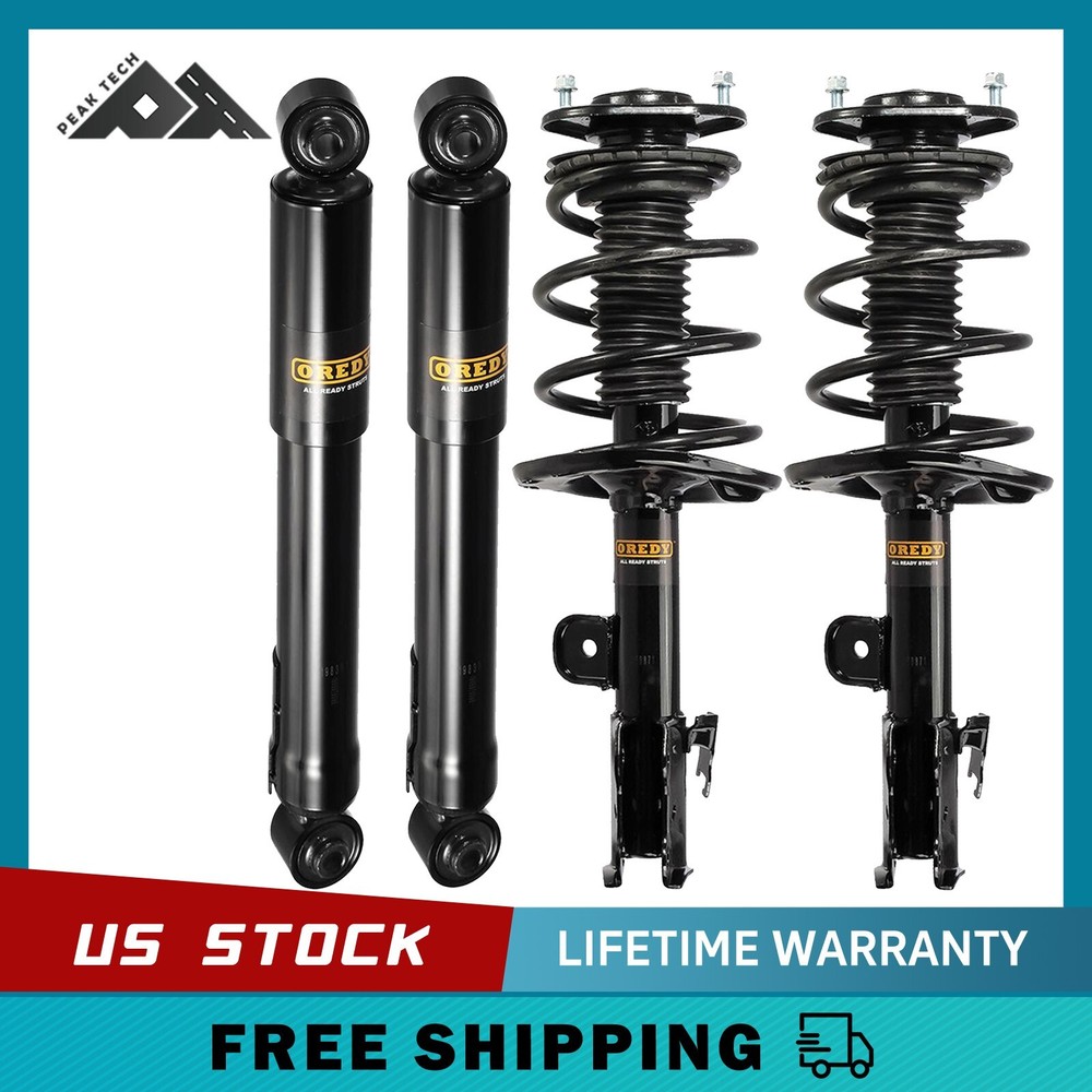4PC Front Struts + Rear Shock Absorbers for 2006 2007 2008 Toyota RAV4 FWD & 4WD