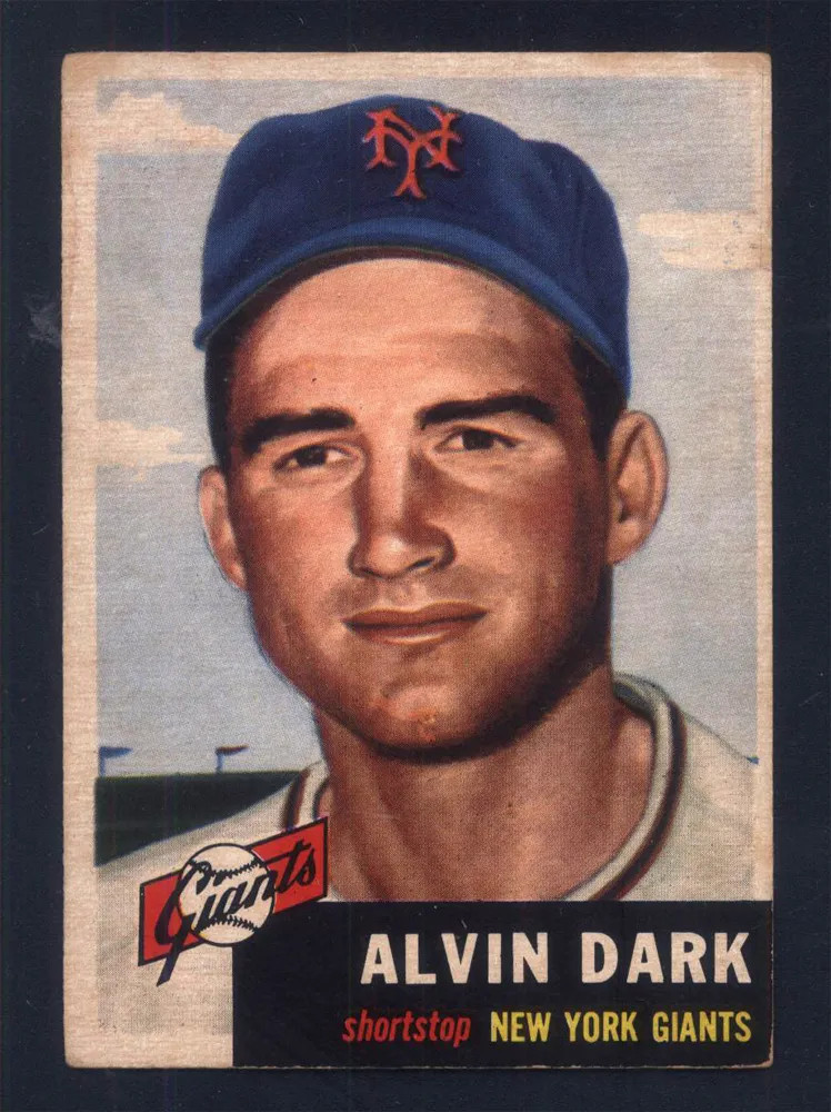 1953 Topps #109 Alvin Dark Giants (VG) 012272
