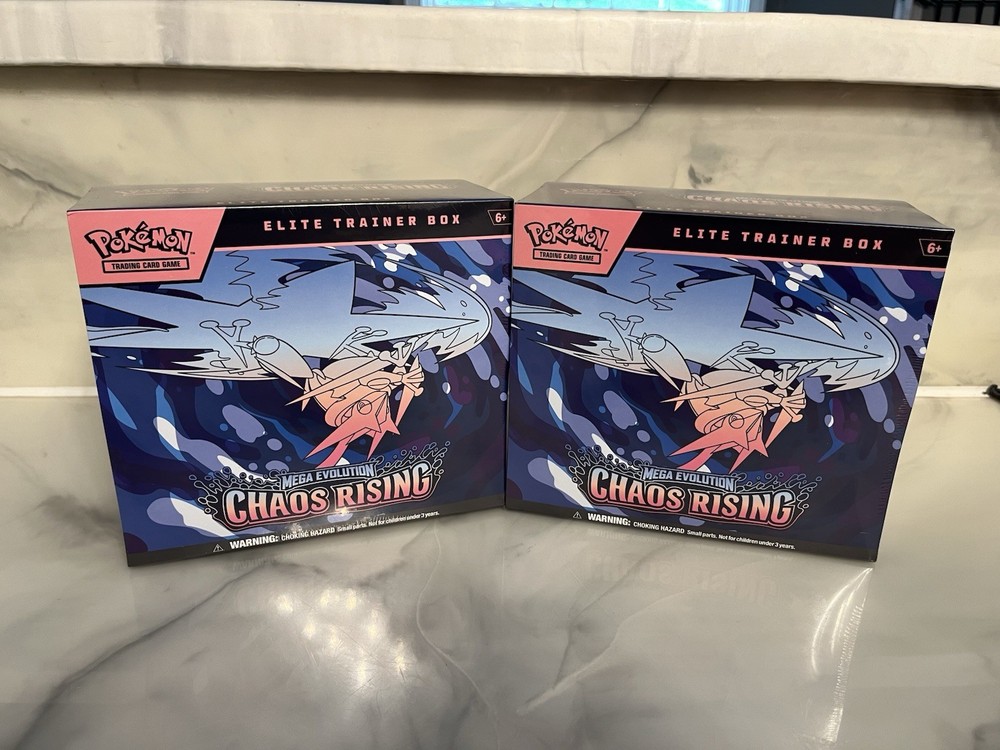Lot Of 2 Pokemon Chaos Rising ETB Elite Trainer Box, IN HAND, Brand New/Sealed ✅