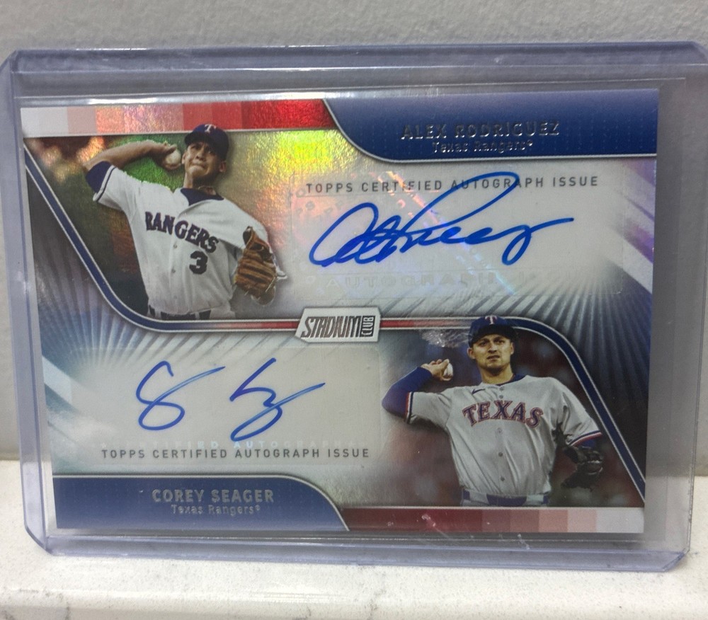 2025 Topps Stadium Club - Alex Rodriguez/Corey Seager #DA-RS (AU) (READ DESCRIP)