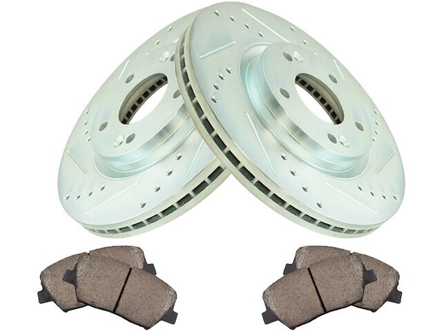 Front DIY Solutions Brake Pad and Rotor Kit fits Kia Sorento 2011-2013 73VGFC