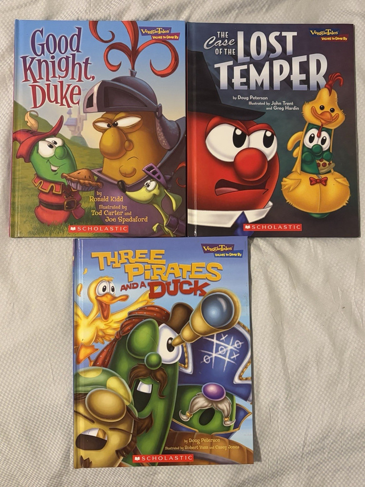 VeggieTales Scholastic Hardcover Picture Books Set