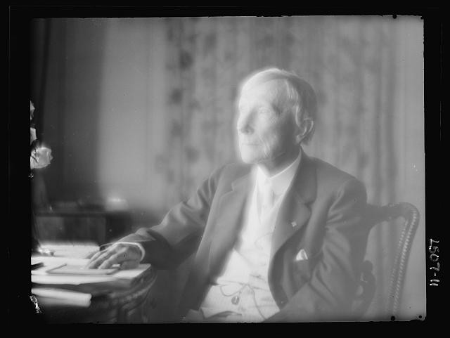 Photo:J.D. Rockefeller Portrait 1918 Man at Desk Photograph