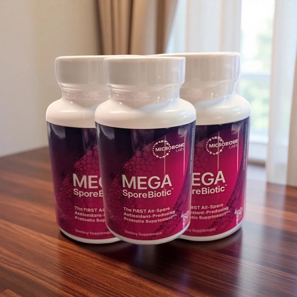 Mega SporeBiotic Probiotic 3-Pack | High Potency for Microbiome Health brand new
