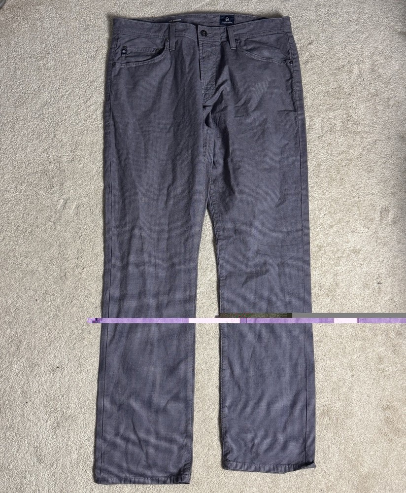 AG Adriano Goldschmied Mens The Everett Slim Straight Pants 36x32 Gray