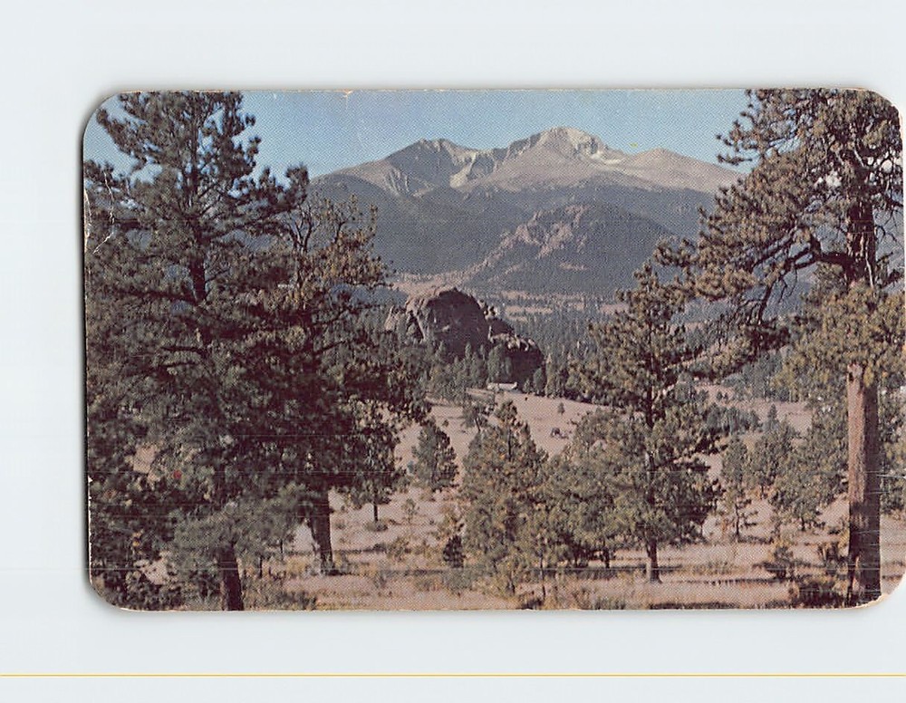 Postcard Longs Peak Rocky Mountain National Park Colorado USA