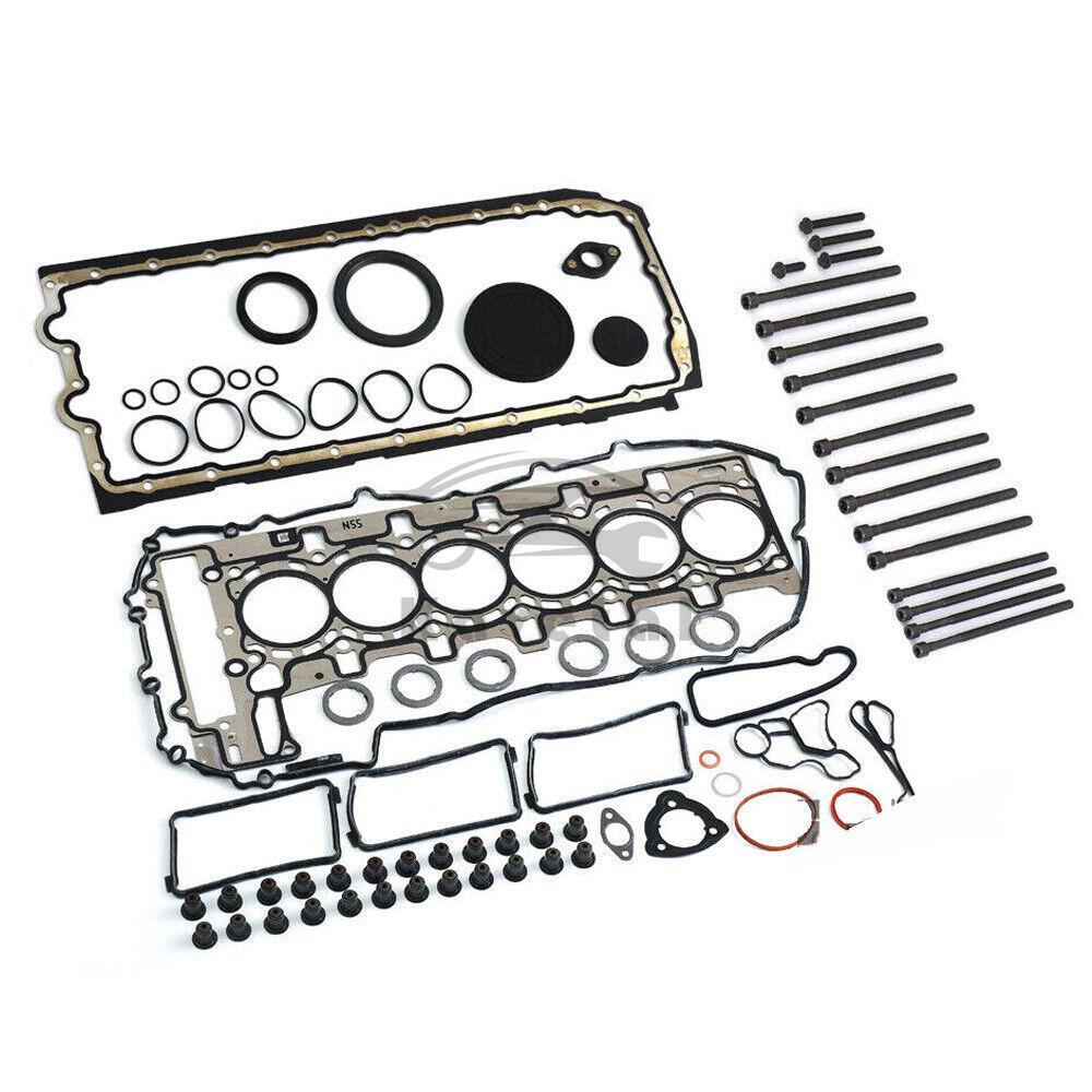 N55 3.0L Engine Cylinder Head Gasket Seals Bolts Kit For BMW 335i X3 X5 X6 E90