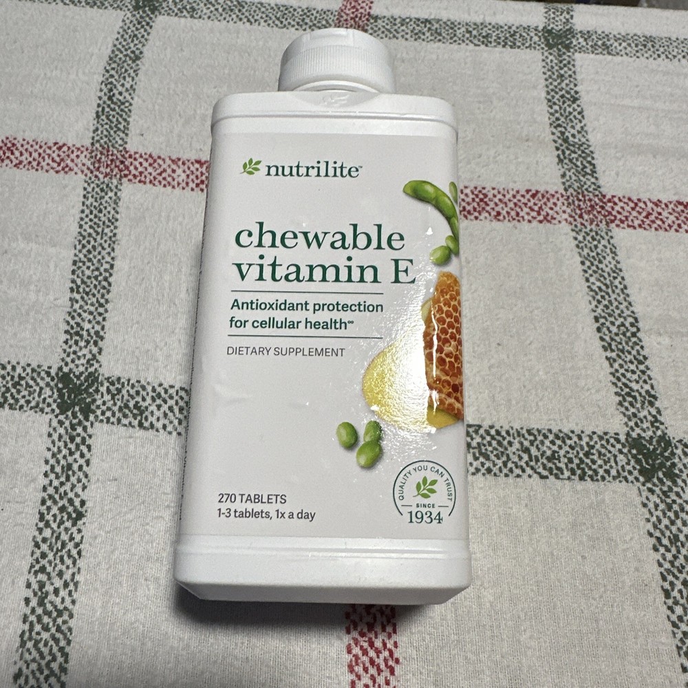 Amway Nutrilite Chewable Vitamin E (270 tablets) - Exp 11/2026 New