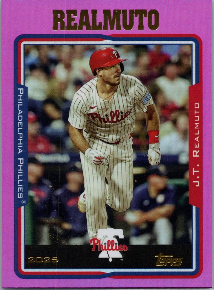 2025 Topps Archives #290 J.T. Realmuto Pink Foilboard