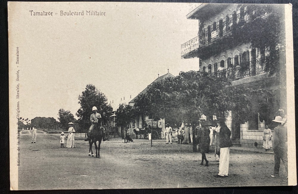 Mint Madagascar RPPC Real Picture Postcard Antananarivo Militar Boulevard