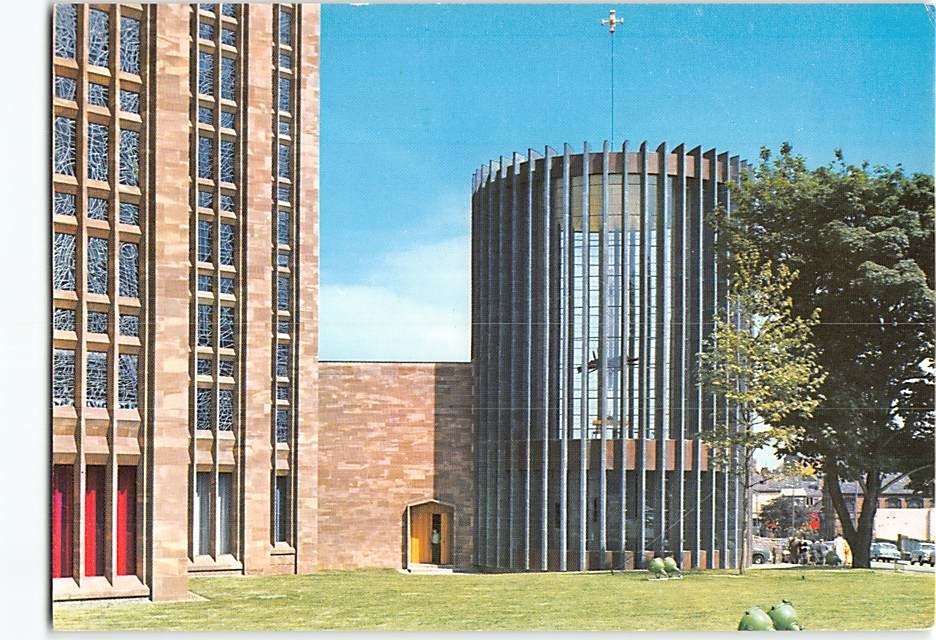 Postcard Chapel of Christ the Servant at Coventry Cathedral England