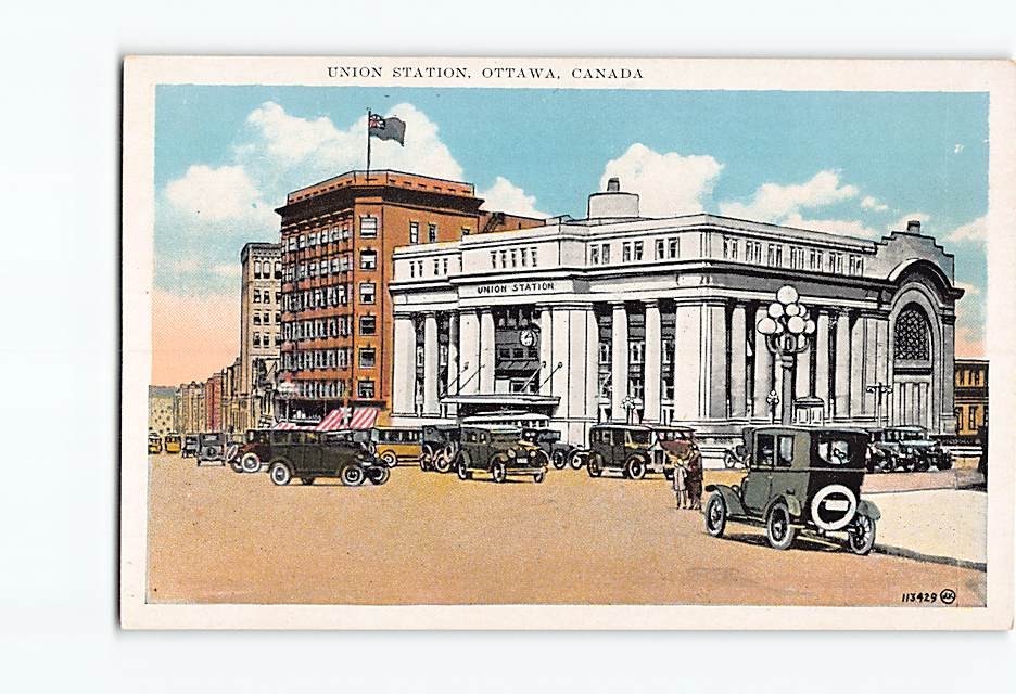 Postcard Union Station Ottawa Canada