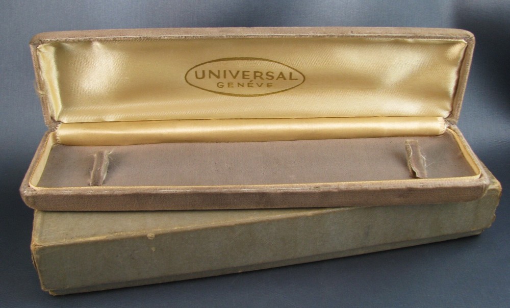 Vintage Universal Geneve Ladies Watch Presentation Case & Box 1950s