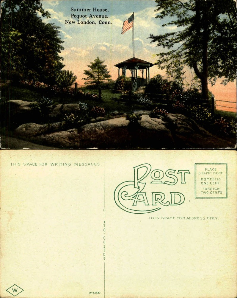 Summer House Pequot Avenue New London Connecticut CT ca. 1910