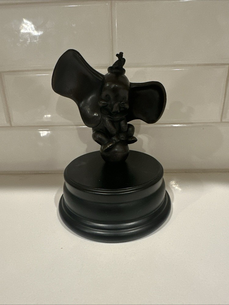 Walt Disney World Magic Kingdom Dumbo Timothy Bronze Statue Figurine Collectible