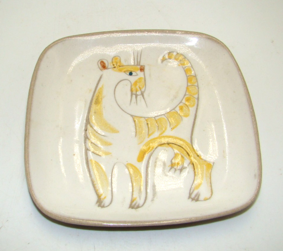 Glidden Pottery Menagerie Tiger Plate