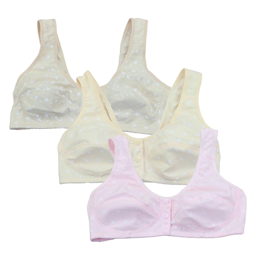 Women's Front Side Buckle Lace Edge Without Steel Ring Movement Seamless