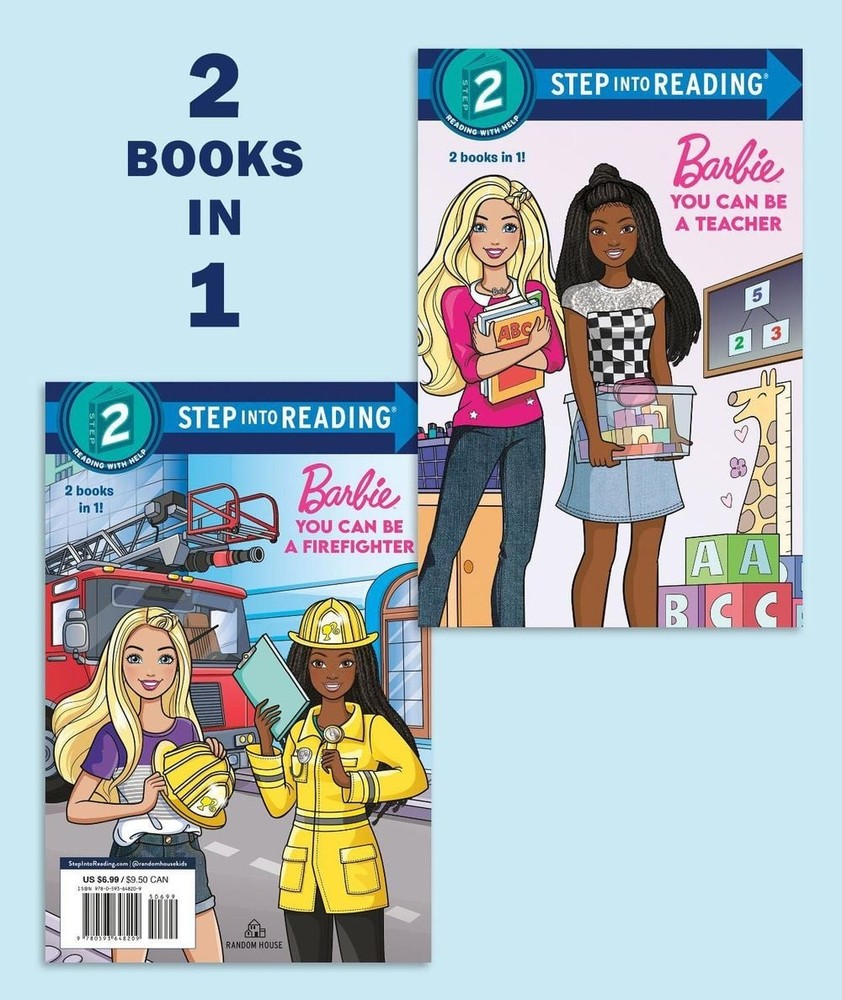 You Can Be a Teacher/You Can Be a Firefighter (Barbie) by Bria Lymon (English) P