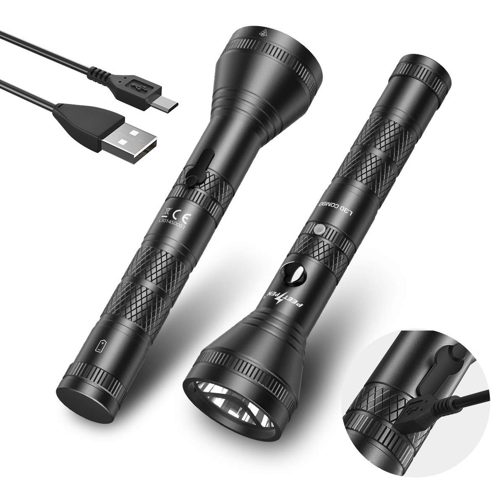 Rechargeable 1200 Lumens Super Bright Handheld Flashlight for Outdoor Adventures