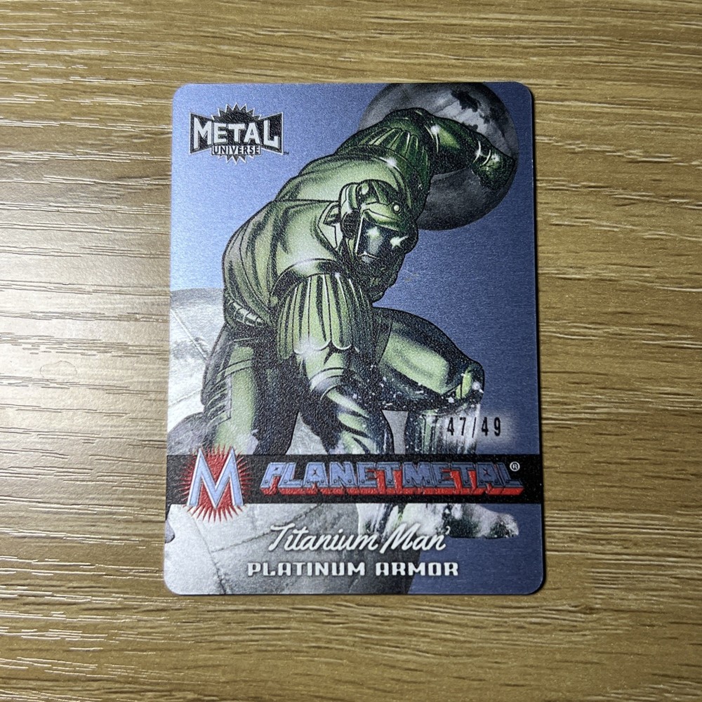 Titanium Man - 2024 Skybox Marvel Metal Universe Avengers #PM-4 Platinum /49