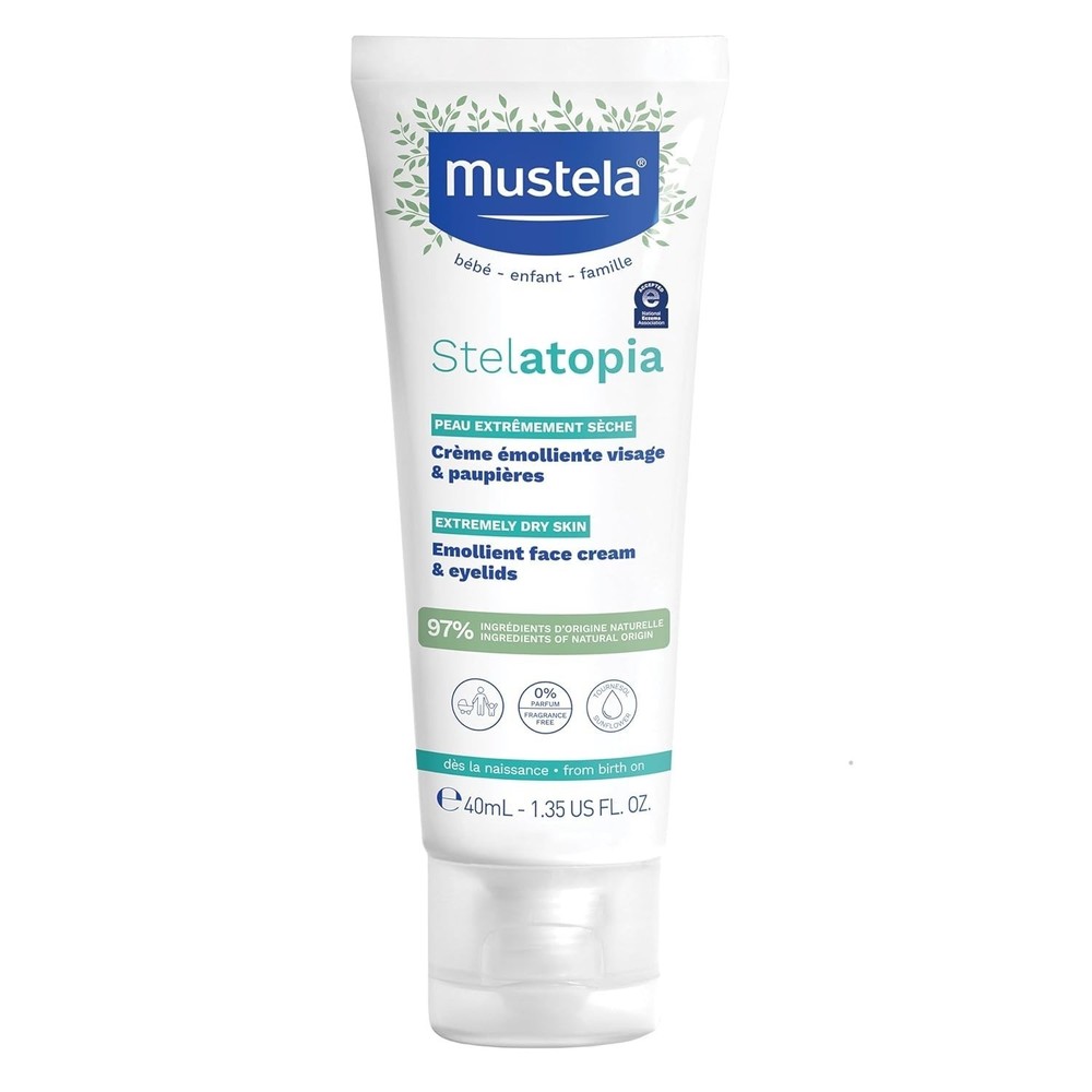 Mustela Stelatopia Eczema-Prone Skin Emollient Baby Face Cream 1.35oz No box