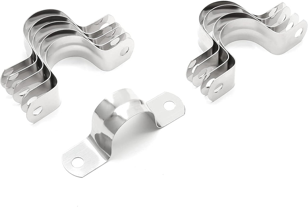 20Pcs 1 Inch Stainless Steel U Clamp Conduit Pipe Straps Heavy Duty Mounting