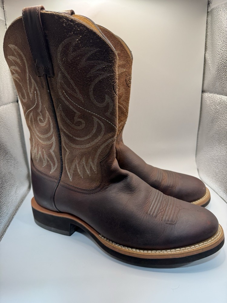 Ariat Men's Size 11D Brown Leather Western Cowboy Work Riding Boots