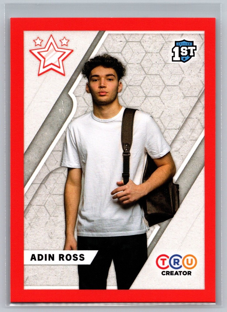 Adin Ross 2021 TRU Creator 1ST EDITION RED #56 Trading Card Rookie RC